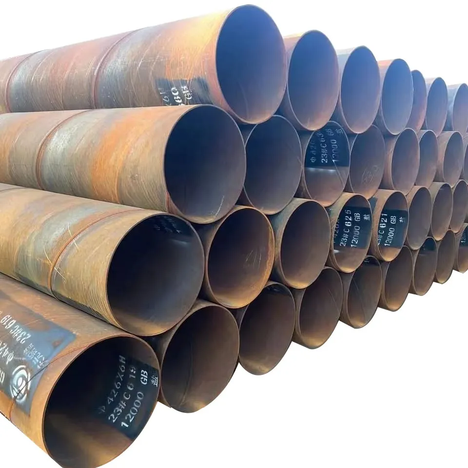 Q235B Large Diameter Carbon Steel Pipe Spiral Welded pipe SSAW steel Tube For Oil Pipeline Construction